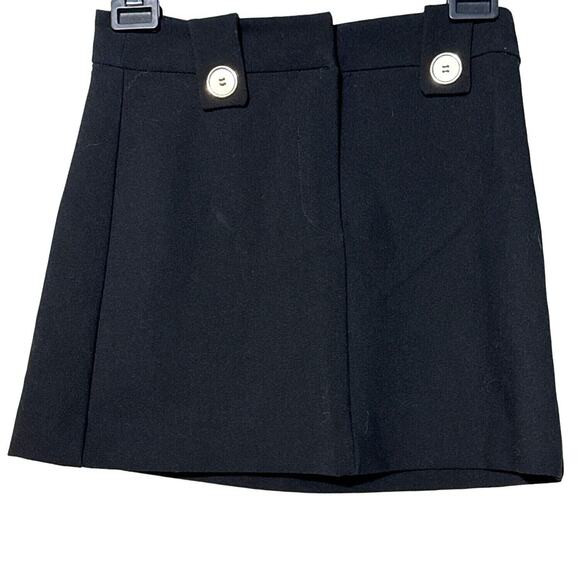 Mango Black Mini Skirt Women’s XS Chic Versatile Short Length Preppy Modern - Picture 4 of 10